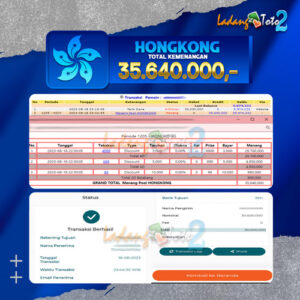 BUKTI TOGEL HONGKONG LADANGTOTO2 : RP.35.640.000,-