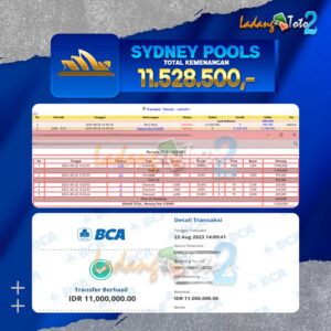 BUKTI TOGEL SYDNEY LADANGTOTO2 Rp.11.528.500,-