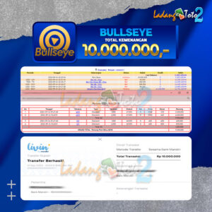 BUKTI JP LADANGTOTO2 BULLSEYE Rp.10.000.000,-